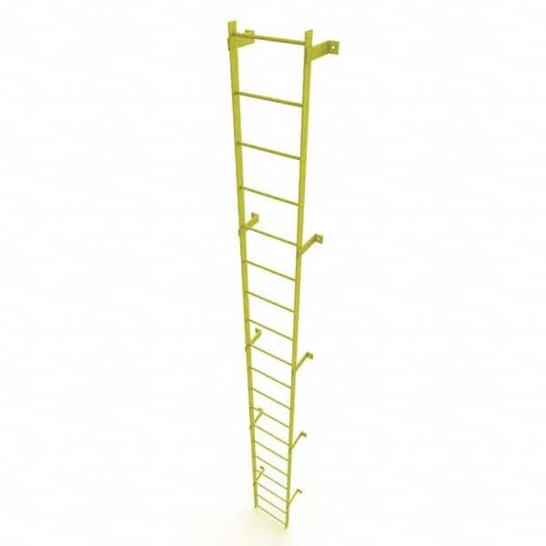 TRI-ARC - Rolling & Wall Mounted Ladders & Platforms Type: Fixed Ladder Style: Safety Cage - Benchmark Tooling