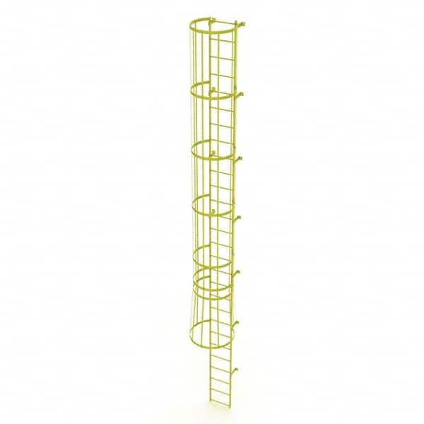 TRI-ARC - Rolling & Wall Mounted Ladders & Platforms Type: Fixed Ladder Style: Safety Cage - Benchmark Tooling