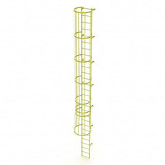 TRI-ARC - Rolling & Wall Mounted Ladders & Platforms Type: Fixed Ladder Style: Safety Cage - Benchmark Tooling