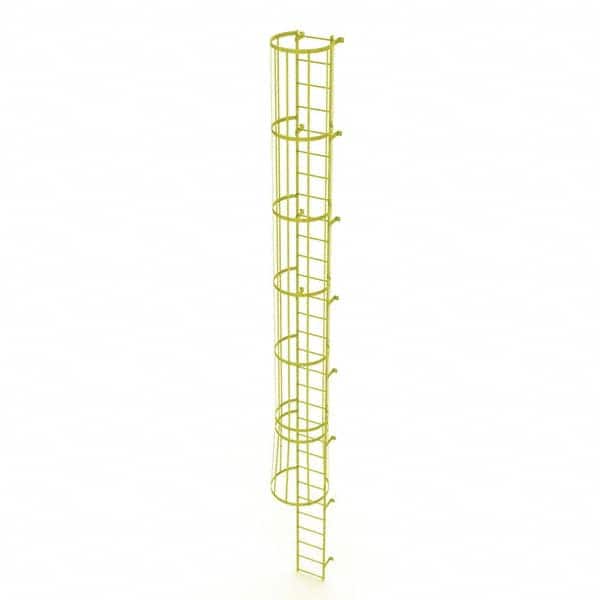 TRI-ARC - Rolling & Wall Mounted Ladders & Platforms Type: Fixed Ladder Style: Safety Cage - Benchmark Tooling