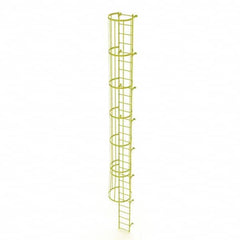 TRI-ARC - Rolling & Wall Mounted Ladders & Platforms Type: Fixed Ladder Style: Safety Cage - Benchmark Tooling