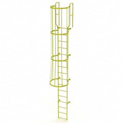 TRI-ARC - Rolling & Wall Mounted Ladders & Platforms Type: Fixed Ladder Style: Safety Cage - Benchmark Tooling