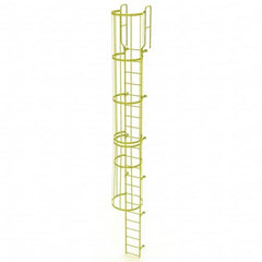 TRI-ARC - Rolling & Wall Mounted Ladders & Platforms Type: Fixed Ladder Style: Safety Cage - Benchmark Tooling