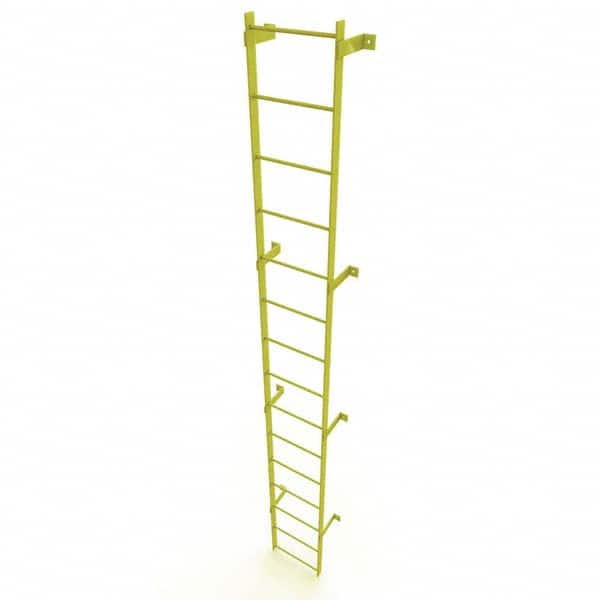 TRI-ARC - Rolling & Wall Mounted Ladders & Platforms Type: Fixed Ladder Style: Safety Cage - Benchmark Tooling