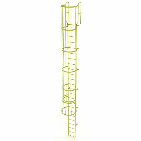 TRI-ARC - Rolling & Wall Mounted Ladders & Platforms Type: Fixed Ladder Style: Safety Cage - Benchmark Tooling