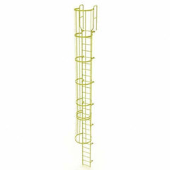 TRI-ARC - Rolling & Wall Mounted Ladders & Platforms Type: Fixed Ladder Style: Safety Cage - Benchmark Tooling