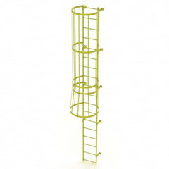 TRI-ARC - Rolling & Wall Mounted Ladders & Platforms Type: Fixed Ladder Style: Safety Cage - Benchmark Tooling