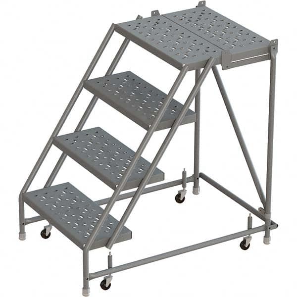 TRI-ARC - Rolling & Wall Mounted Ladders & Platforms Type: Rolling Warehouse Ladder Style: Rolling Platform Ladder - Benchmark Tooling