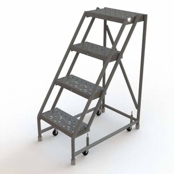 TRI-ARC - Rolling & Wall Mounted Ladders & Platforms Type: Rolling Warehouse Ladder Style: Rolling Platform Ladder - Benchmark Tooling