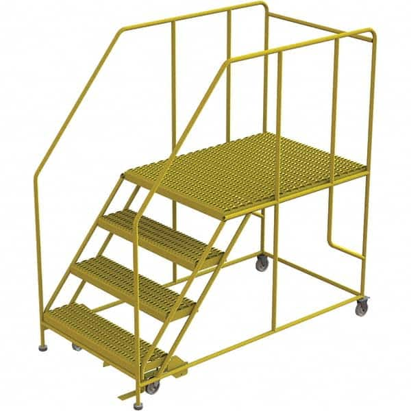 TRI-ARC - Rolling & Wall Mounted Ladders & Platforms Type: Rolling Work Platform Style: Steel Work Platform - Benchmark Tooling