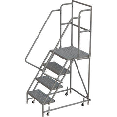 TRI-ARC - Rolling & Wall Mounted Ladders & Platforms Type: Rolling Warehouse Ladder Style: Rolling Platform Ladder - Benchmark Tooling