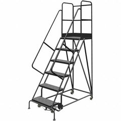 TRI-ARC - Rolling & Wall Mounted Ladders & Platforms Type: Rolling Warehouse Ladder Style: Rolling Platform Ladder - Benchmark Tooling