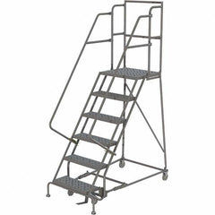 TRI-ARC - Rolling & Wall Mounted Ladders & Platforms Type: Rolling Warehouse Ladder Style: Rolling Platform Ladder - Benchmark Tooling
