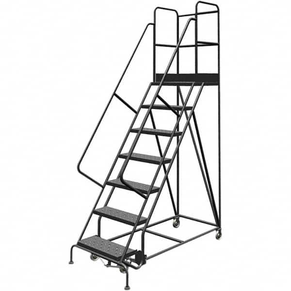 TRI-ARC - Rolling & Wall Mounted Ladders & Platforms Type: Rolling Warehouse Ladder Style: Rolling Platform Ladder - Benchmark Tooling