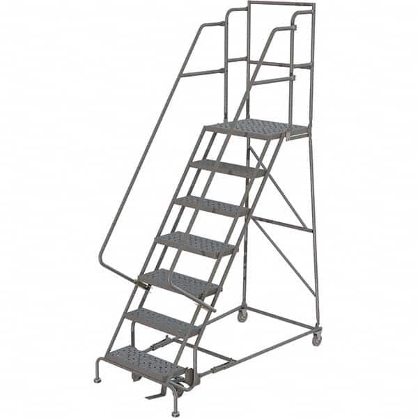 TRI-ARC - Rolling & Wall Mounted Ladders & Platforms Type: Rolling Warehouse Ladder Style: Rolling Platform Ladder - Benchmark Tooling