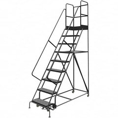 TRI-ARC - Rolling & Wall Mounted Ladders & Platforms Type: Rolling Warehouse Ladder Style: Rolling Platform Ladder - Benchmark Tooling