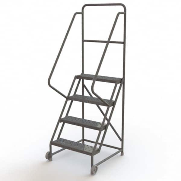 TRI-ARC - Rolling & Wall Mounted Ladders & Platforms Type: TiltNRoll Rolling Ladder Style: Tilt & Roll Safety Ladder - Benchmark Tooling