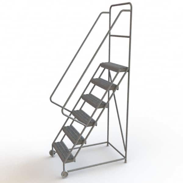 TRI-ARC - Rolling & Wall Mounted Ladders & Platforms Type: TiltNRoll Rolling Ladder Style: Tilt & Roll Safety Ladder - Benchmark Tooling