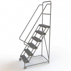 TRI-ARC - Rolling & Wall Mounted Ladders & Platforms Type: TiltNRoll Rolling Ladder Style: Tilt & Roll Safety Ladder - Benchmark Tooling