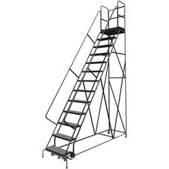 TRI-ARC - Rolling & Wall Mounted Ladders & Platforms Type: Rolling Warehouse Ladder Style: Rolling Platform Ladder - Benchmark Tooling