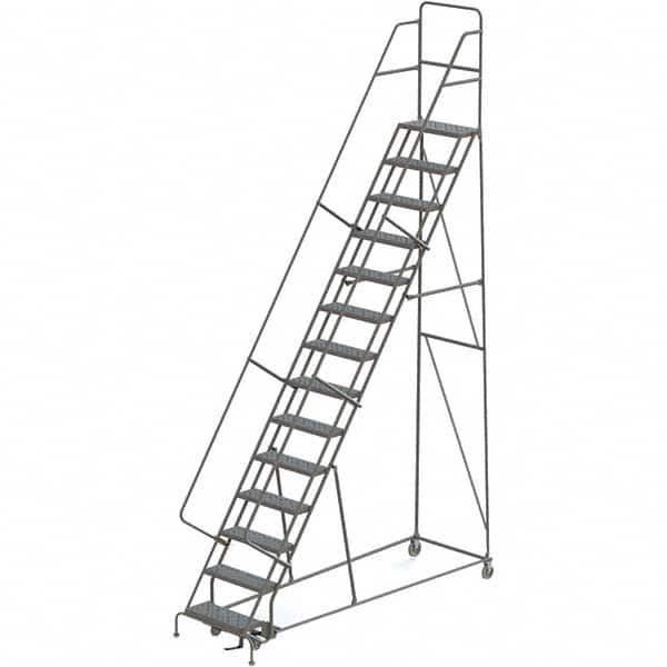 TRI-ARC - Rolling & Wall Mounted Ladders & Platforms Type: Rolling Warehouse Ladder Style: Rolling Platform Ladder - Benchmark Tooling