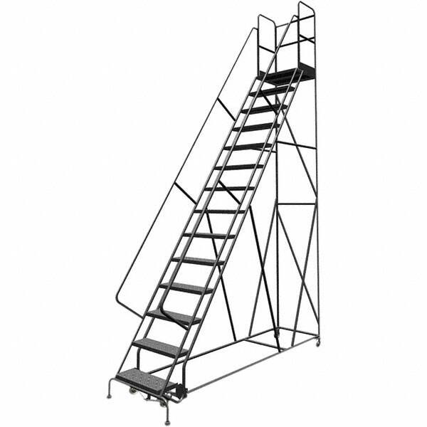 TRI-ARC - Rolling & Wall Mounted Ladders & Platforms Type: Rolling Warehouse Ladder Style: Rolling Platform Ladder - Benchmark Tooling