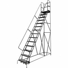 TRI-ARC - Rolling & Wall Mounted Ladders & Platforms Type: Rolling Warehouse Ladder Style: Rolling Platform Ladder - Benchmark Tooling