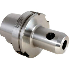 Techniks - HSK100A Taper Shank 25mm Hole End Mill Holder & Adapter - 65mm Nose Diam, 180mm Projection - Exact Industrial Supply