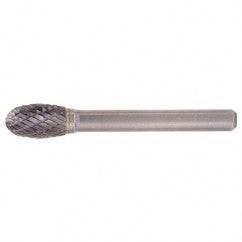 SE-7 Double Cut Solid Carbide Bur-Egg Shape - Benchmark Tooling