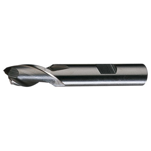 ‎1″ × 1″ × 3″ × 5-1/2″ RHS / RHC HSS HSS Single End 2-Flute Center Cutting End Mill - Bright - Exact Industrial Supply