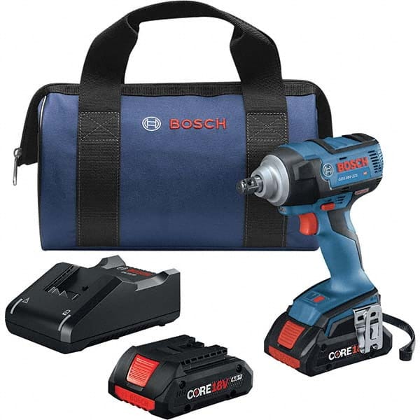 Bosch - Cordless Impact Wrenches & Ratchets Voltage: 18.0 Drive Size (Inch): 1/2 - Benchmark Tooling