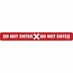 Do Not Enter Rectangle, White on Red, Use for Exit, Entrance & Directional