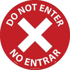 NMC - "Do Not Enter" Adhesive-Backed Floor Sign - Benchmark Tooling