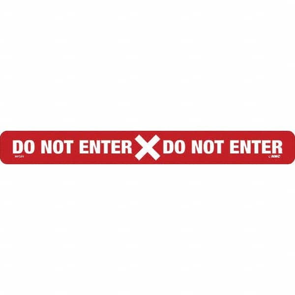 NMC - "Do Not Enter" Adhesive-Backed Floor Sign - Benchmark Tooling