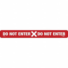 NMC - "Do Not Enter" Adhesive-Backed Floor Sign - Benchmark Tooling