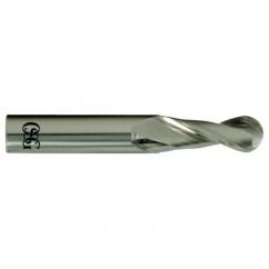 1/2" Dia. - 3" OAL - Carbide - Ball End HP End Mill-2 FL - Benchmark Tooling