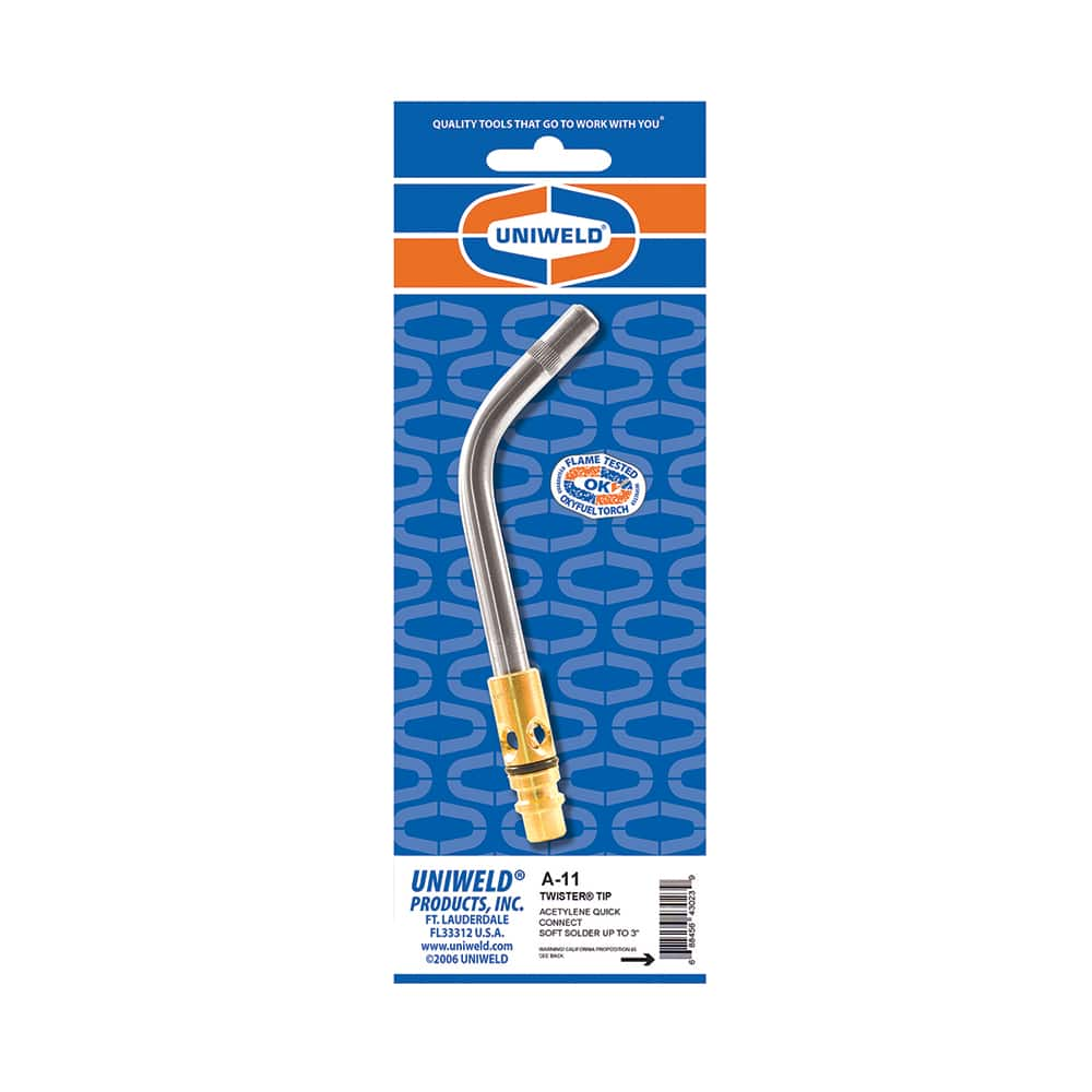 Made in USA - Oxygen/Acetylene Torch Tips; Type: Swirl Combustion Tip ; Tip Number: 0 ; Gas Type: Acetylene ; Nozzle Type: Swirl Flame - Exact Industrial Supply