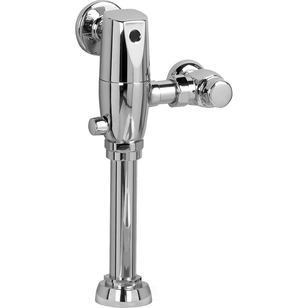 American Standard - Automatic Flush Valves; Type: Touchless Toilet Flush Valve ; Style: Modern ; Gallons Per Flush: 1.28 ; Pipe Size: 1-1/2 (Inch); Spud Coupling Size: 1-1/2 (Inch); Cover Material: Chrome - Exact Industrial Supply