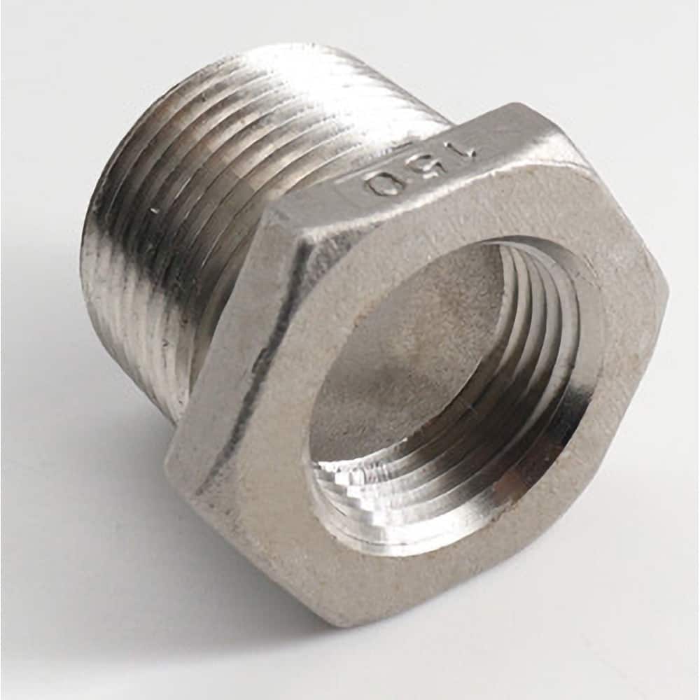 Pipe Fitting: 1 x 1/2″ Fitting, 316 Stainless Steel 150 psi