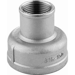 Guardian Worldwide - Stainless Steel Pipe Fittings; Type: Reducing Coupling ; Fitting Size: 1-1/2 x 1-1/4 ; End Connections: FNPT x FNPT ; Material Grade: 316 ; Pressure Rating (psi): 150 ; Length (Inch): 2.24 - Exact Industrial Supply