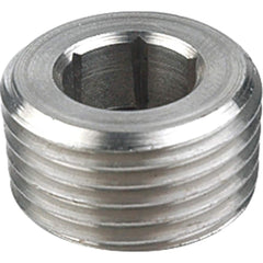 Guardian Worldwide - Stainless Steel Pipe Fittings; Type: Hexagon Socket Plug ; Fitting Size: 1-1/4 ; End Connections: MNPT ; Material Grade: 316 ; Pressure Rating (psi): 150 ; Length (Inch): 0.81 - Exact Industrial Supply