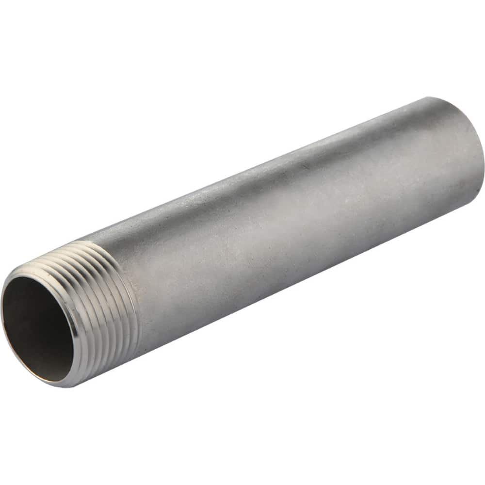 Guardian Worldwide - Stainless Steel Pipe Nipples & Pipe; Style: Threaded ; Pipe Size: 1-1/4 (Inch); Length (Inch): 2-1/2 ; Material Grade: 316/316L ; Schedule: 40 - Exact Industrial Supply
