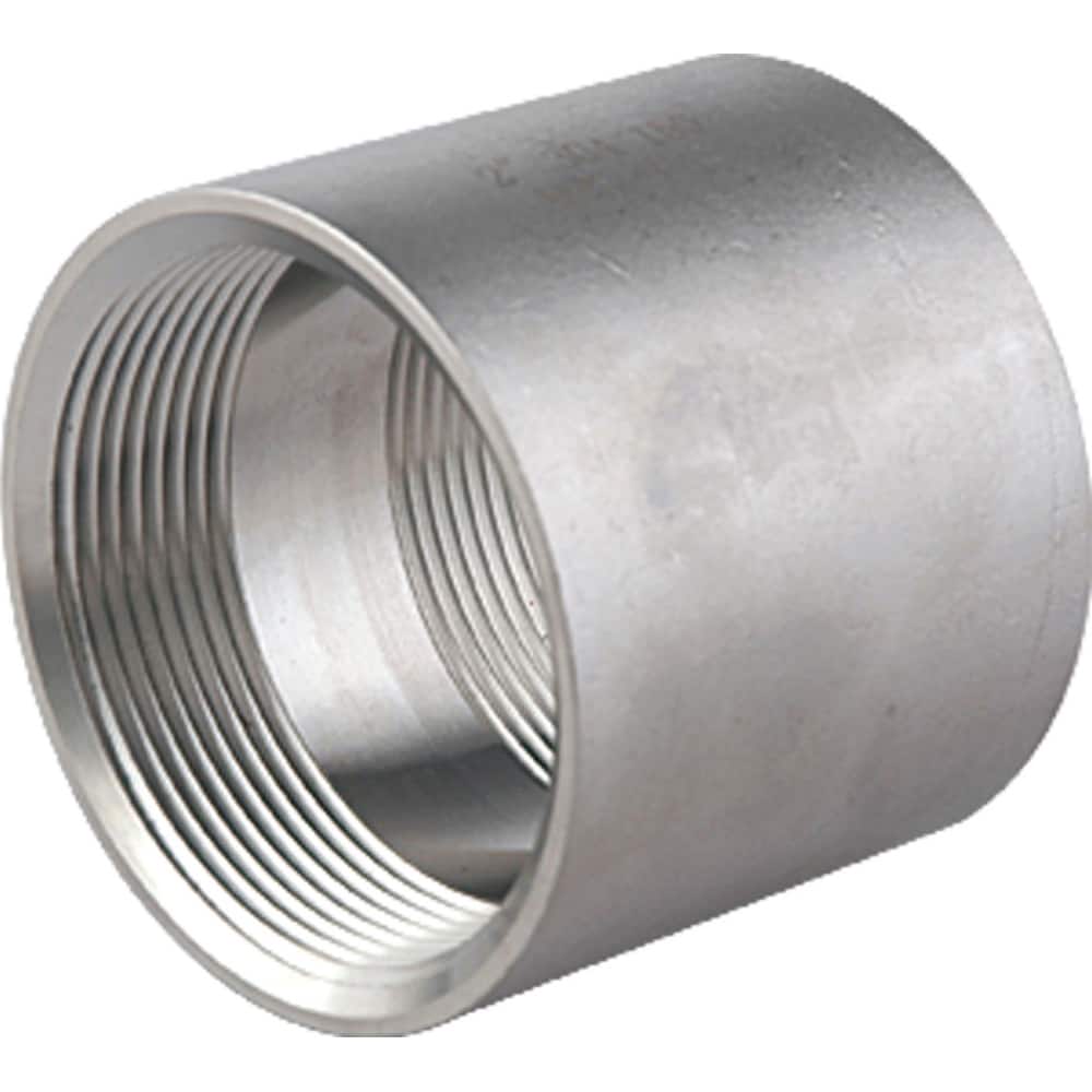Guardian Worldwide - Stainless Steel Pipe Fittings; Type: Full Coupling ; Fitting Size: 1-1/4 ; End Connections: FNPT x FNPT ; Material Grade: 316 ; Pressure Rating (psi): 150 ; Length (Inch): 2 - Exact Industrial Supply