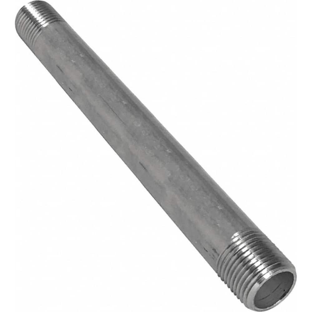 Guardian Worldwide - Stainless Steel Pipe Nipples & Pipe; Style: Threaded ; Pipe Size: 3/8 (Inch); Length (Inch): 10 ; Material Grade: 316/316L ; Schedule: 80 - Exact Industrial Supply