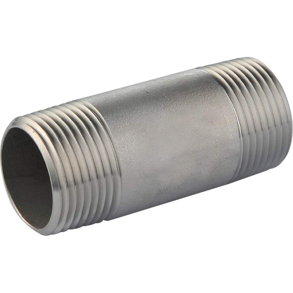 Guardian Worldwide - Stainless Steel Pipe Nipples & Pipe; Style: Threaded ; Pipe Size: 1/4 (Inch); Length (Inch): 5 ; Material Grade: 304/304L ; Schedule: 80 - Exact Industrial Supply