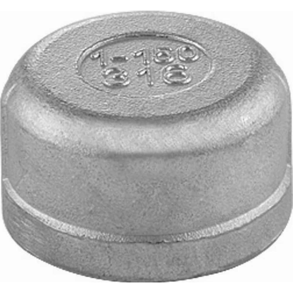 Guardian Worldwide - Stainless Steel Pipe Fittings; Type: Round Cap ; Fitting Size: 1 ; End Connections: Threaded ; Material Grade: 316 ; Pressure Rating (psi): 150 - Exact Industrial Supply