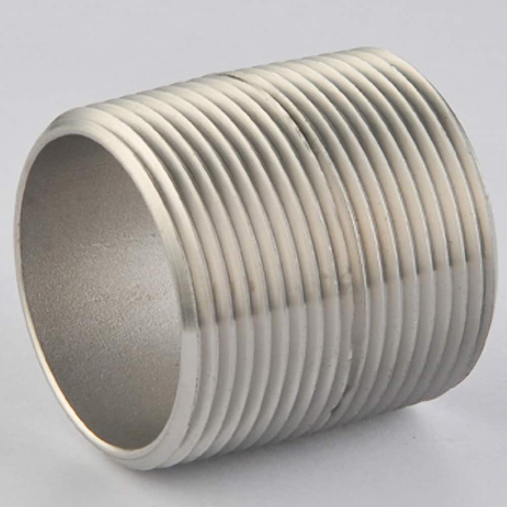Guardian Worldwide - Stainless Steel Pipe Nipples & Pipe; Style: Threaded ; Pipe Size: 2-1/2 (Inch); Length (Inch): 2-1/2 ; Material Grade: 316/316L ; Schedule: 40 - Exact Industrial Supply