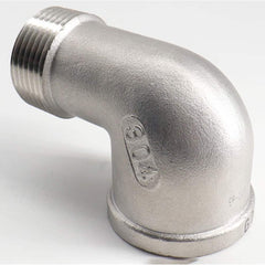 Guardian Worldwide - Stainless Steel Pipe Fittings; Type: 90? Street Elbow ; Fitting Size: 2 ; End Connections: MNPT x FNPT ; Material Grade: 304 ; Pressure Rating (psi): 150 - Exact Industrial Supply
