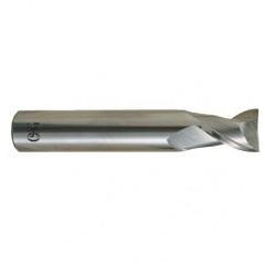 1 Dia. x 4 Overall Length 2-Flute .120 C/R Solid Carbide SE End Mill-Round Shank-Center Cutting-Uncoated - Benchmark Tooling