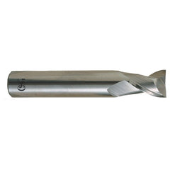 ‎1/8″ Dia. × 1/8″ Shank × 1/4″ DOC × 1-1/2″ OAL, Carbide, Bright, 2 Flute, Square, Solid End Mill - Benchmark Tooling